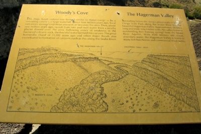 Woody's Cove / The Hagerman Valley Marker image. Click for full size.