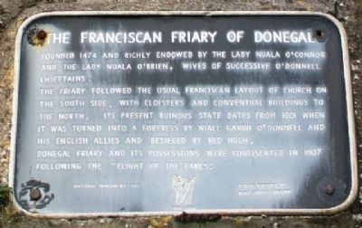 The Franciscan Friary of Donegal Marker image. Click for full size.