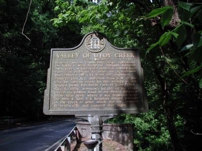 The Valley of Utoy Creek Marker image. Click for full size.