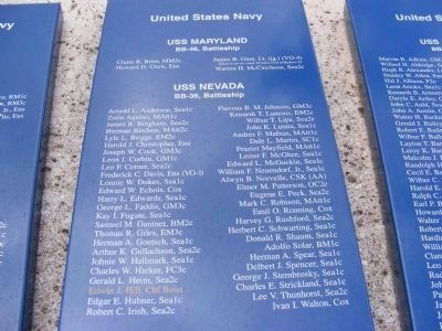 USS Maryland and USS Nevada casualties. Click for full size. USS Maryland and USS Nevada casualties image. Click for full size.