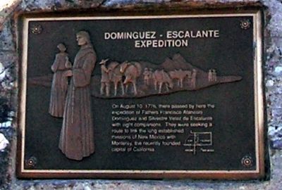 Dominguez - Escalante Expedition Marker image. Click for full size.