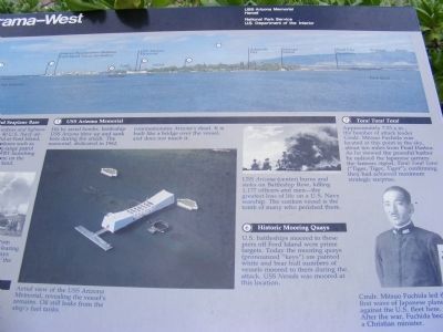 Pearl Harbor Panorama-West Marker. Click for full size. Pearl Harbor Panorama-West Marker image. Click for full size.