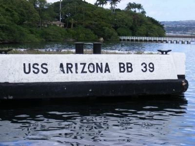 USS Arizona Mooring Quay. Click for full size. USS Arizona Mooring Quay image. Click for full size.