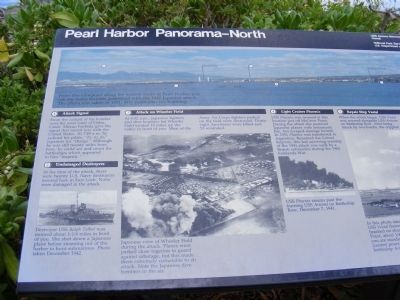 Pearl Harbor Panorama-North Marker image. Click for full size.