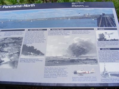 Pearl Harbor Panorama-North Marker. Click for full size. Pearl Harbor Panorama-North Marker image. Click for full size.