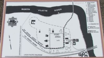 Map of Fort Fred Steele Today image. Click for full size.