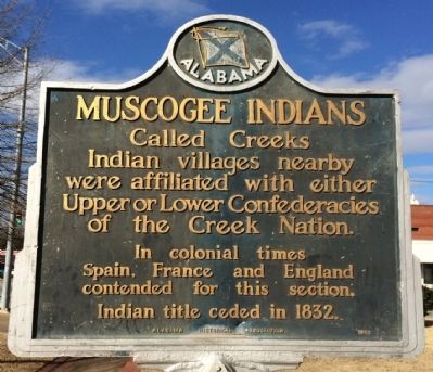 Muscogee Indians Marker image. Click for full size.