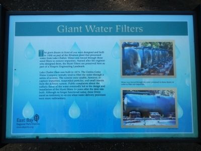 Giant Water Filters Marker. Click for full size. Giant Water Filters Marker image. Click for full size.