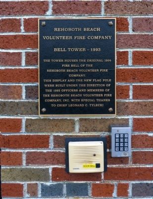 Rehoboth Beach Volunteer Fire Company Marker image. Click for full size.