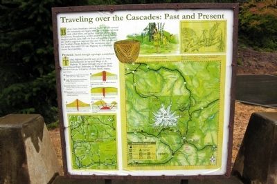 Traveling Over the Cascades: Past and Present Marker. Click for full size. Traveling Over the Cascades: Past and Present Marker image. Click for full size.