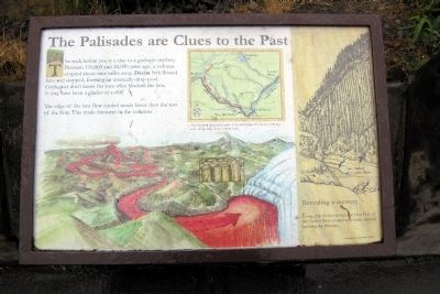 The Palisades are Clues to the Past Marker. Click for full size. The Palisades are Clues to the Past Marker image. Click for full size.