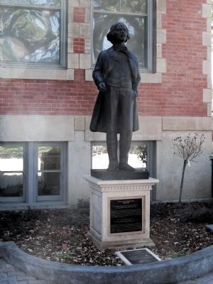 Jan Paderewski Statue with Permanent Marker image. Click for full size.