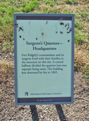 Surgeon's Quarters—Headquarters Marker image. Click for full size.