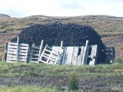 Cut Peat Pile image. Click for full size.