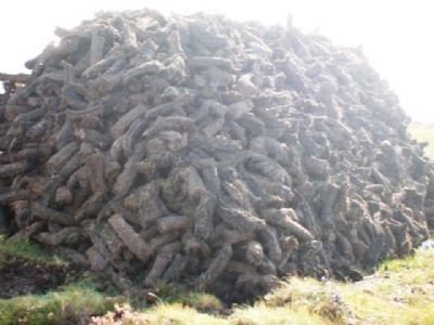 Cut Peat Pile image. Click for full size.