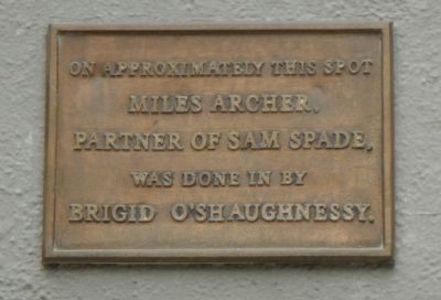 Miles Archer Marker image. Click for full size.