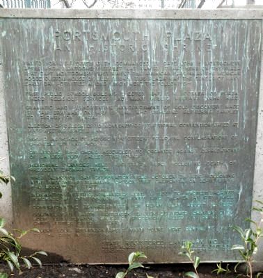 Portsmouth Plaza Marker. Click for full size. Portsmouth Plaza Marker image. Click for full size.