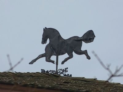 Horse Weathervane<br>on the Italianate Tower. Click for full size. Horse Weathervane<br>on the Italianate Tower image. Click for full size.