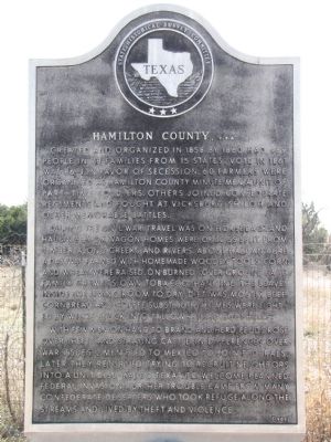 Hamilton County, C.S.A. Marker image. Click for full size.