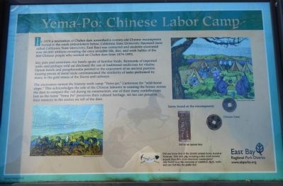 Yem-Po: Chinese Labor Camp Marker. Click for full size. Yem-Po: Chinese Labor Camp Marker image. Click for full size.