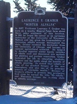Laurence F. Graber Marker image. Click for full size.