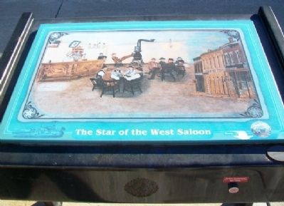 The Star of the West Saloon Marker image. Click for full size.