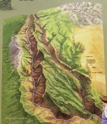 Birds-eye View from Imnaha to Hat Point Lookout. Click for full size. Birds-eye View from Imnaha to Hat Point Lookout image. Click for full size.