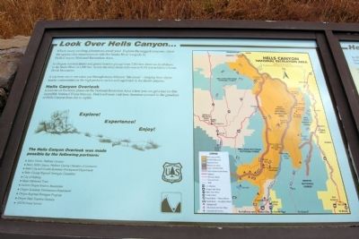 Look Over Hells Canyon ... Marker. Click for full size. Look Over Hells Canyon ... Marker image. Click for full size.