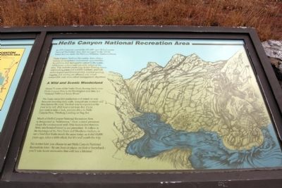 Hells Canyon National Recreation Area Marker. Click for full size. Hells Canyon National Recreation Area Marker image. Click for full size.