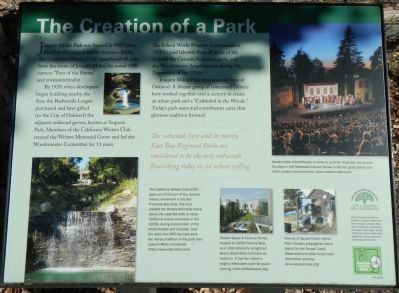 The Creation of a Park Marker. Click for full size. The Creation of a Park Marker image. Click for full size.