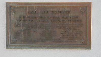 U.S.S. <i>Los Angeles</i> Marker Panel 2 image. Click for full size.