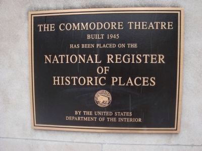 The Commodore Theatre image. Click for full size.