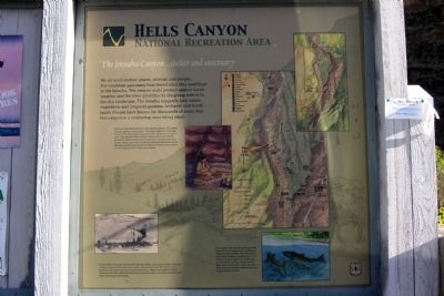 The Imnaha Canyon ... shelter and sanctuary Marker image. Click for full size.
