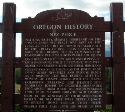 Nez Perce Marker image. Click for full size.