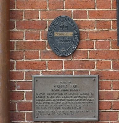 Home of Henry Lee Marker. Click for full size. Home of Henry Lee Marker image. Click for full size.