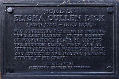 Home of Elisha Cullen Dick Marker image. Click for full size.