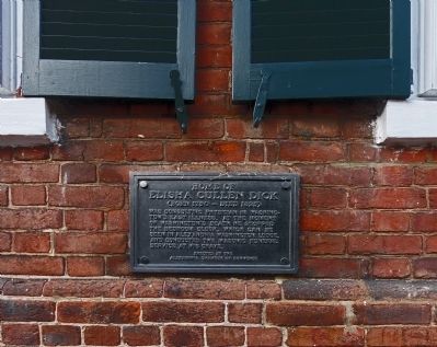Home of Elisha Cullen Dick Marker. Click for full size. Home of Elisha Cullen Dick Marker image. Click for full size.
