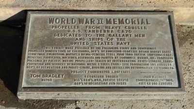 USS <i> Canberra</i> (CA-70) World War II Memorial. Click for full size. USS <i> Canberra</i> (CA-70) World War II Memorial image. Click for full size.