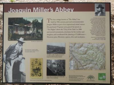 Joaquin Millers Abbey Marker image. Click for full size.