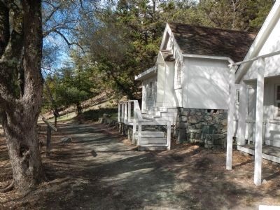 Joaquin Miller’s Abbey and Marker. Click for full size. Joaquin Miller’s Abbey and Marker image. Click for full size.