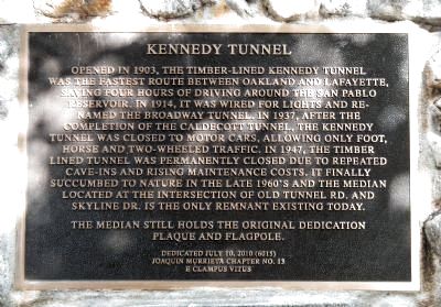 Kennedy Tunnel Marker image. Click for full size.