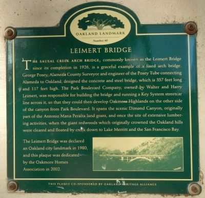 Leimert Bridge Marker image. Click for full size.