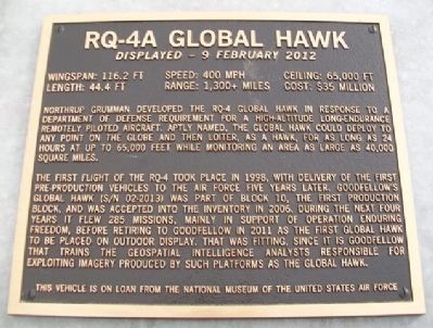 RQ-4A Global Hawk Marker image. Click for full size.