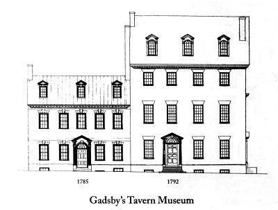 Gadsbys Tavern. Click for full size. Gadsbys Tavern image. Click for full size.