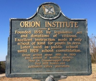 Orion Institute Marker image. Click for full size.