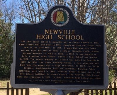 Newville High School Marker image. Click for full size.