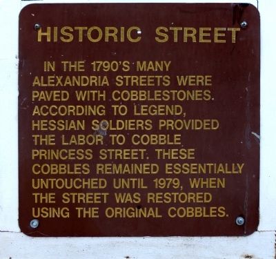 Historic Street Marker image. Click for full size.