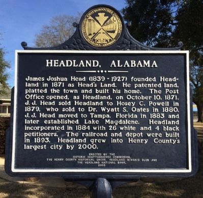Headland, Alabama Marker image. Click for full size.