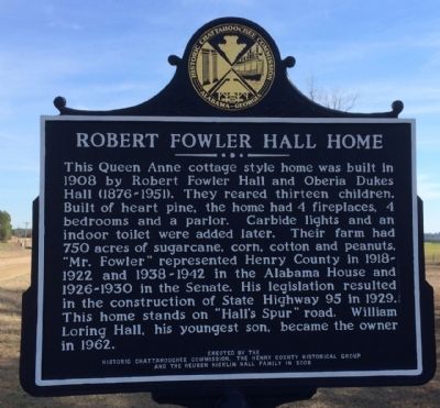Robert Fowler Hall Home Marker. Click for full size. Robert Fowler Hall Home Marker image. Click for full size.