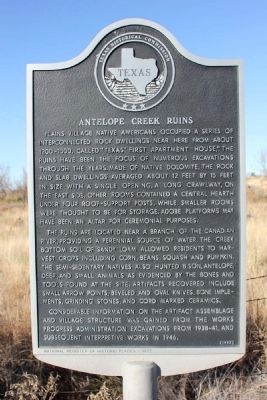 Antelope Creek Ruins Marker image. Click for full size.